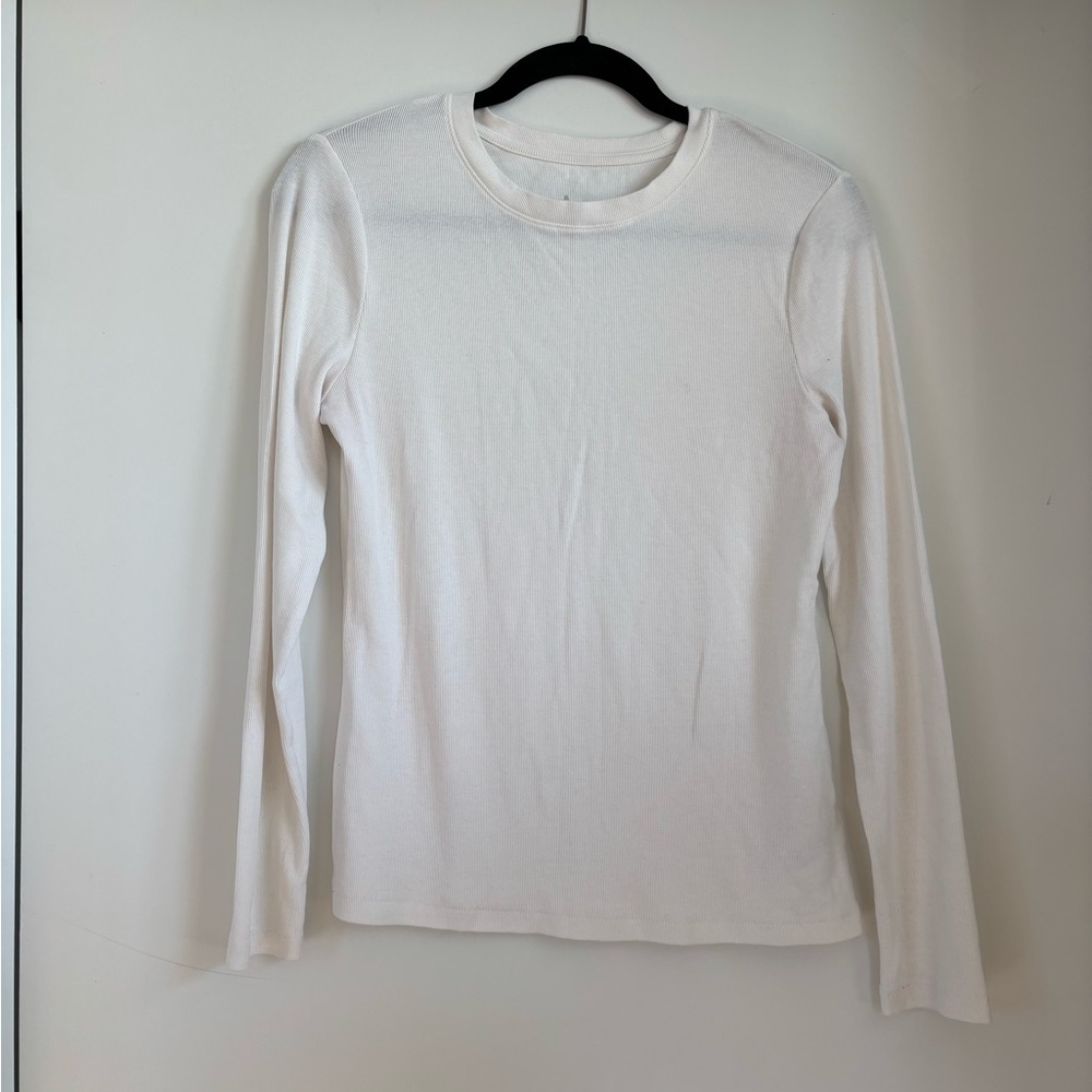 a new day White Long Sleeve Tee